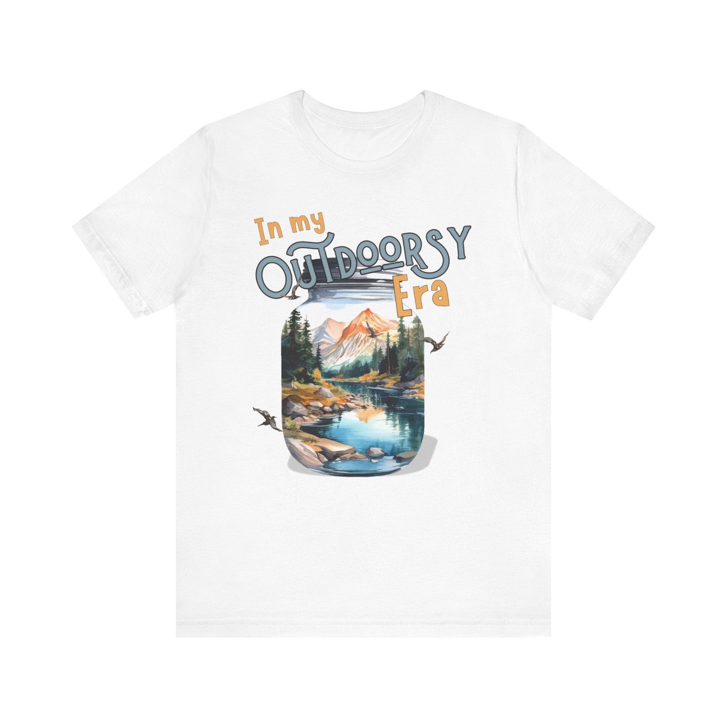 In My Outdoorsy Era T shirt unisex hotsweettees Taylor swift eras in my era collection free shipping outdoor themed nature themed birthday gift for outdoor lover free shipping hiking themed mountains river nature walk camping White