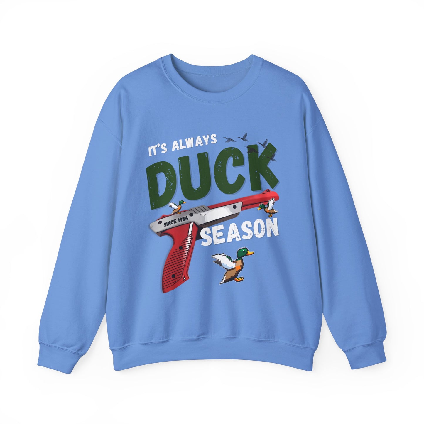 It’s Always Duck Season Pullover Sweater Duck Hunt Gamer Gift Nostalgia Video Gamer Gift Duck Hunting Pullover Sweater Cozy Winter Pullover