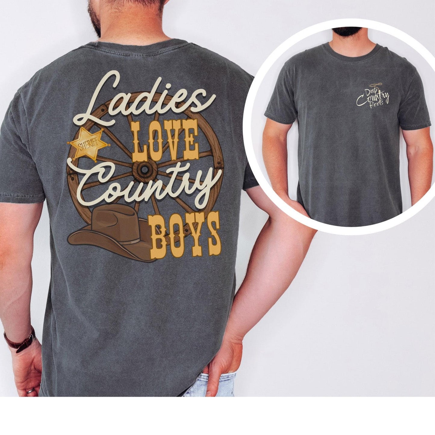 Ladies Love Country Boys Unisex T Shirt Cowboy Themed Southern Pride Country Music Themed Father Son Matching Shirts Gift