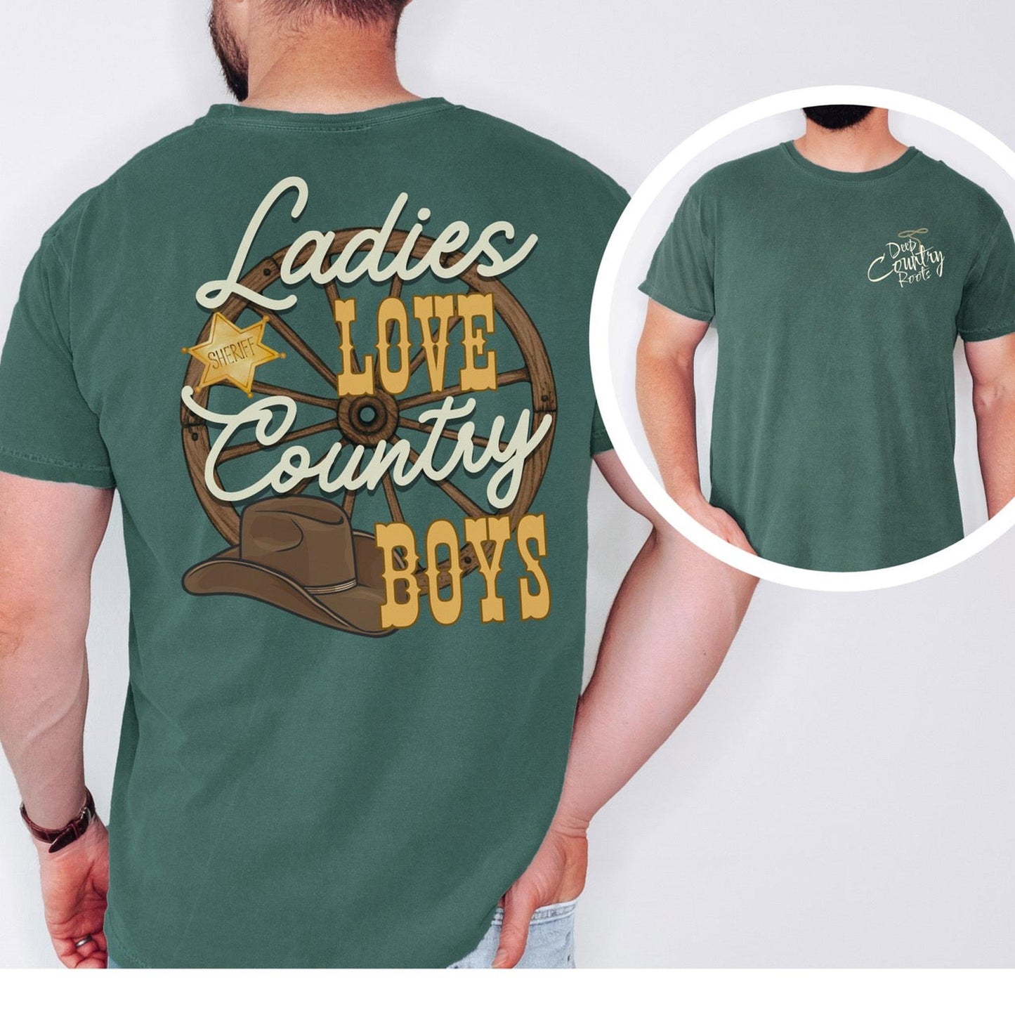 Ladies Love Country Boys Unisex T Shirt Cowboy Themed Southern Pride Country Music Themed Father Son Matching Shirts Gift