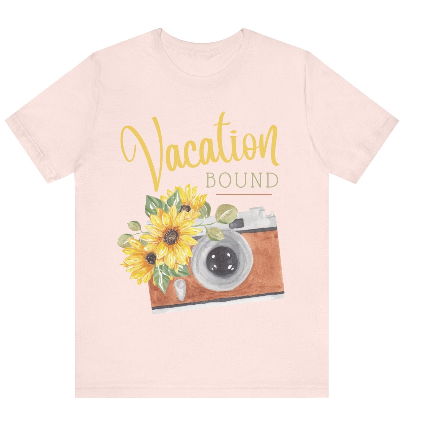 vacation bound t shirt vacation themed t shirt hot sweet tees women’s vacation shirt vacation ready wear summer vacation spring vacation free shipping gifts vintage camera themed t shirt vacation gift vintage camera themed tee Light pink