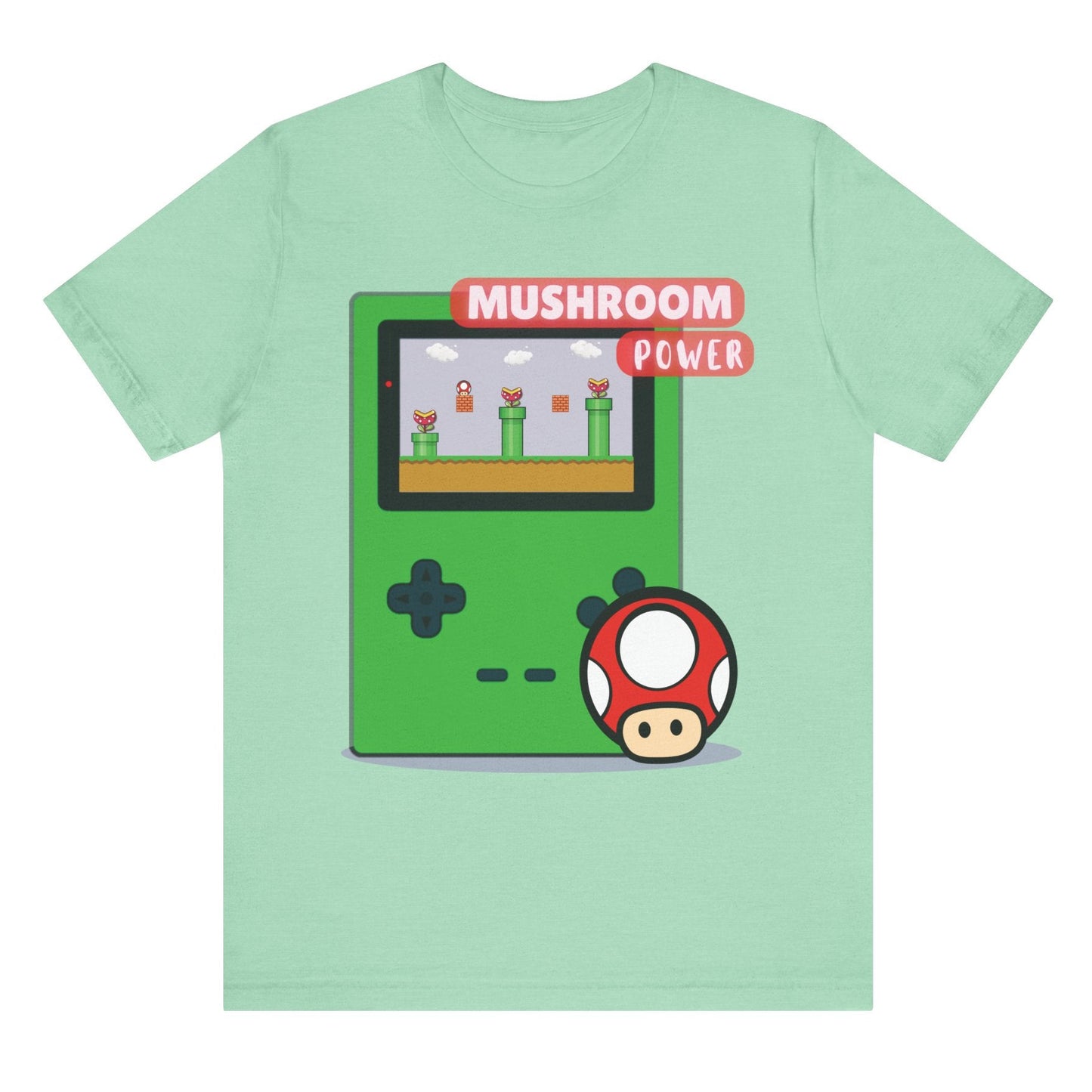 Mushroom power video game t shirt hotsweettees Nintendo lovers gift birthday gamer t shirt free shipping nostalgia nostalgic t shirt royal blue t shirt 90s kid gift Mario and Luigi Super Mario Brothers t shirt Super Nintendo 90s mushroom t shirt Nintendo mushroom mom gift dad gift 40 year old gifts Mother’s Day fathers day beach day gamer gift unisex t shirt Mint