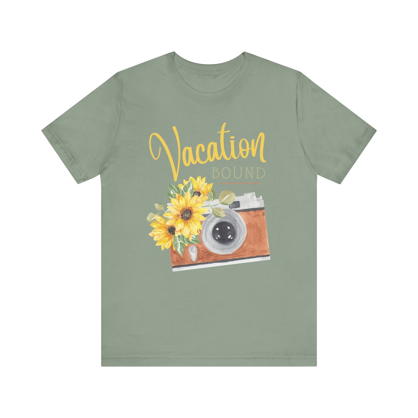 Vacation Bound T shirt Vacation Themed T Shirt Woman’s Vacation Shirt Summer Vacation Vintage Camera Lovers Gift Spring Break Vacation Tee