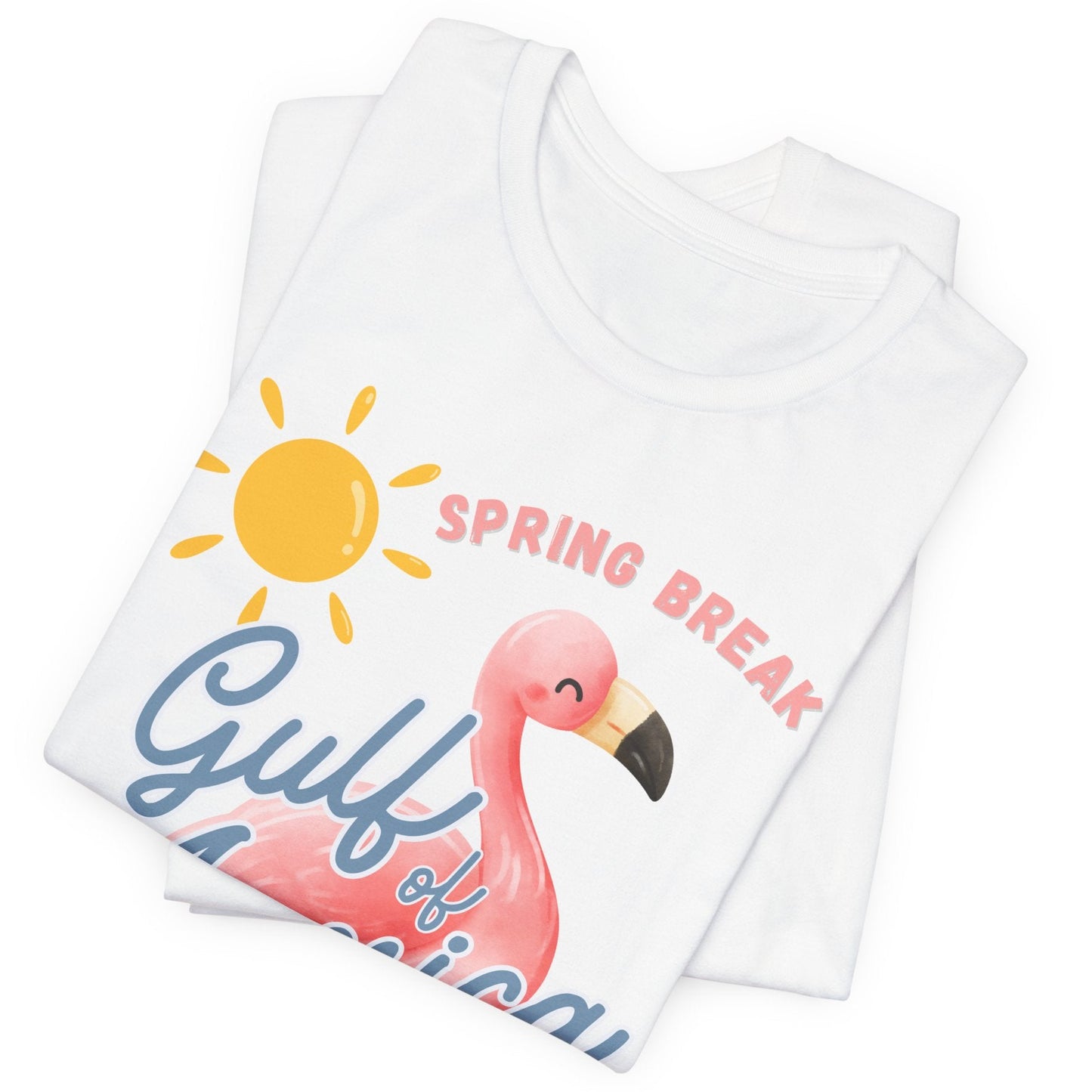 Spring break gulf of America t shirt pink flamingo beach sun shine Florida trump 2025 unisex t shirt hotsweettees pink shirt summer shirt birthday gift trump lovers gift spring break 2025 t shirt Florida summer patriotic women’s t shirt