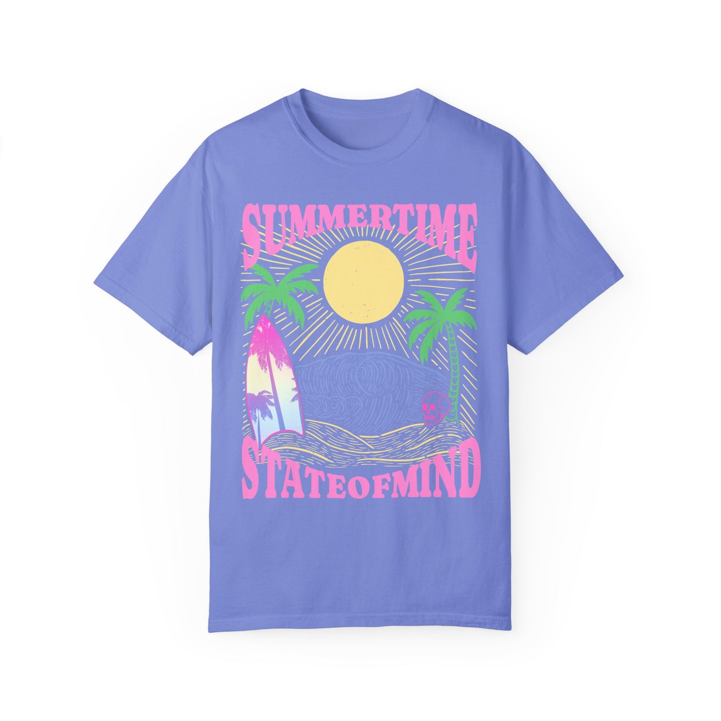 Summer time state of mind pink summer surf tee hot sweet tees gift vacation beach time surfer surf summer palm trees Florida June birthday free shipping blue waves pink skull comfort colors Free shipping Sun sunny days
Summertime State of mind summer beach surfer palm tree hot sweet tees comfort colors