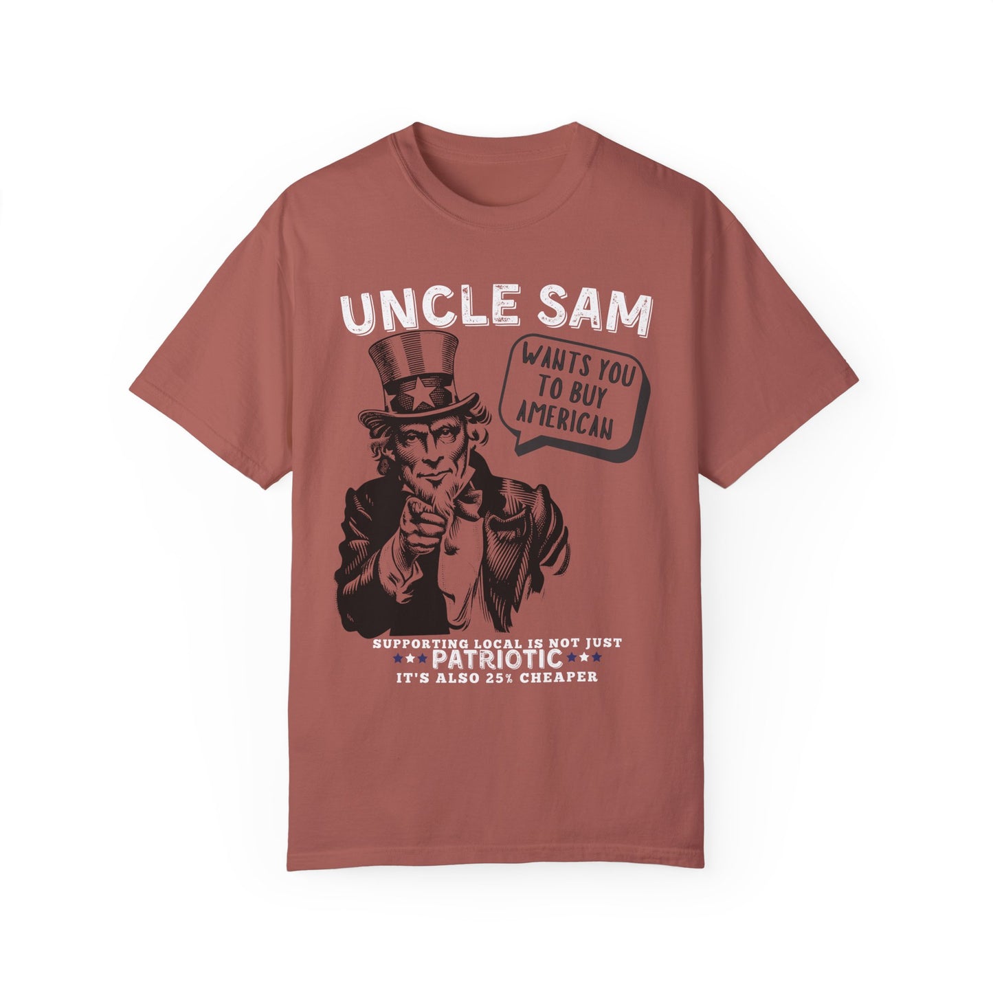 Uncle Sam wants you to buy American hotsweettees unisex comfort colors t shirt patriotic man america birthday gift trump 2025 republican maga hotsweettees gift birthday free shipping U.S.A. Southern charm American pride Crimson