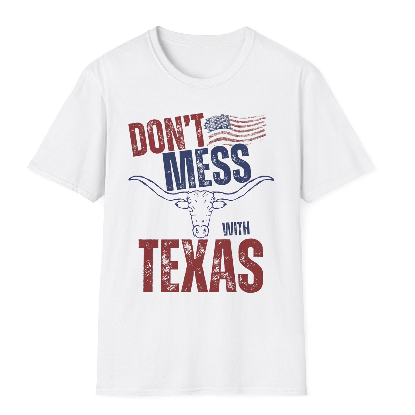 Don’t mess with Texas t shirt Texas themed American pride hot sweet tees southern pride shirt unisex long horn Texas shirt Texas lovers gift state pride free shipping hotsweettees mens long horn womens Texas long horn mens Texas long horn Texas pride south hot sweet tees patriotic man gift birthday long horn American flag red white and blue soft cotton free shipping hot sweet tees White tee t shirt