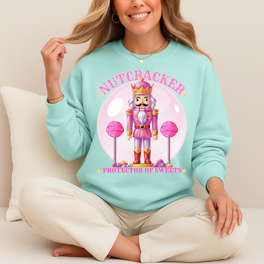 Christmas Nutcracker Sweater Protector of Sweets Pullover
Holiday Nutcracker Design
Cute Candy Themed Sweatshirt
Pink Nutcracker Cotton Sweater
Festive Holiday Pullover
Nutcracker Ballet Inspired Apparel
Whimsical Christmas Sweatshirt
USA Made Holiday Sweater
Cozy Cotton Christmas Pullover
Sweets Guardian Nutcracker Shirt
Modern Nutcracker Graphic Tee
Candy Land Holiday Wear
Regal Nutcracker King Sweater
Enchanted sweet candy Sweater hotsweettees free shipping