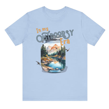 In My Outdoorsy Era T shirt unisex hotsweettees Taylor swift eras in my era collection free shipping outdoor themed nature themed birthday gift for outdoor lover free shipping hiking themed mountains river nature walk camping Hot sweet tees