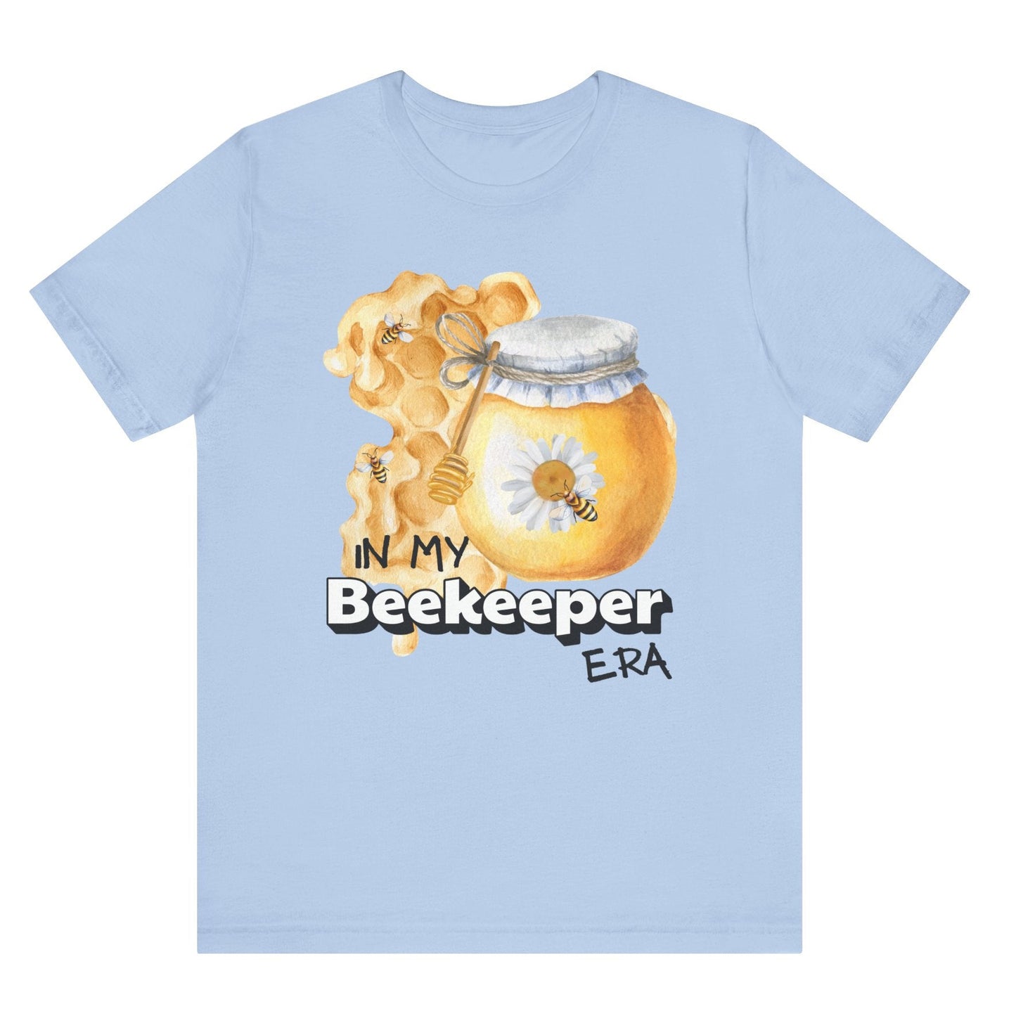 In my beekeeper era unisex t shirt hot sweet tees free shipping Taylor swift eras tour swifties birthday gift bee lovers honey bees spring time gifts summer in my era collection birthday gift girlie shirt spring themed birthday gift bee lovers gift women’s bee keeper shirt unisex bee t shirt hot sweet tees unique t shirt spring time themed t shirt honey bee honey