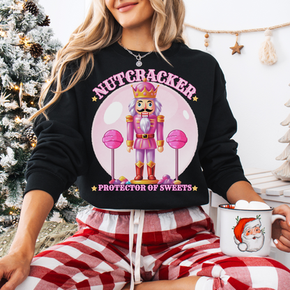 Christmas Nutcracker Sweater Protector of Sweets Pullover  
Holiday Nutcracker Design  
Cute Candy Themed Sweatshirt
Pink Nutcracker Cotton Sweater  
Festive Holiday Pullover  
Nutcracker Ballet Inspired Apparel  
Whimsical Christmas Sweatshirt  
USA Made Holiday Sweater  
Cozy Cotton Christmas Pullover  
Sweets Guardian Nutcracker Shirt  
Modern Nutcracker Graphic Tee  
Candy Land Holiday Wear  
Regal Nutcracker King Sweater  
Enchanted sweet candy Sweater hotsweettees free shipping