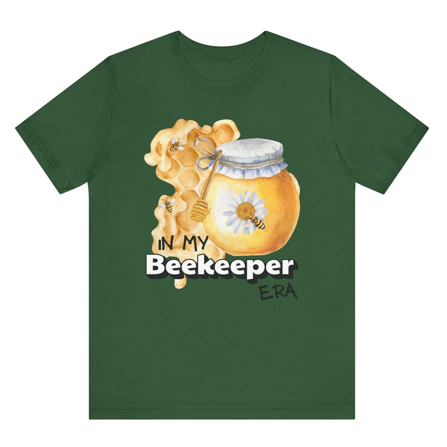 In my beekeeper era unisex t shirt hot sweet tees free shipping Taylor swift eras tour swifties birthday gift bee lovers honey bees spring time gifts summer in my era collection birthday gift girlie shirt spring themed birthday gift bee lovers gift women’s bee keeper shirt unisex bee t shirt hot sweet tees unique t shirt spring time themed t shirt honey bee honey Ever green