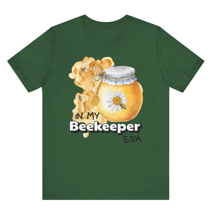 In my beekeeper era unisex t shirt hot sweet tees free shipping Taylor swift eras tour swifties birthday gift bee lovers honey bees spring time gifts summer in my era collection birthday gift girlie shirt spring themed birthday gift bee lovers gift women’s bee keeper shirt unisex bee t shirt hot sweet tees unique t shirt spring time themed t shirt honey bee honey Ever green