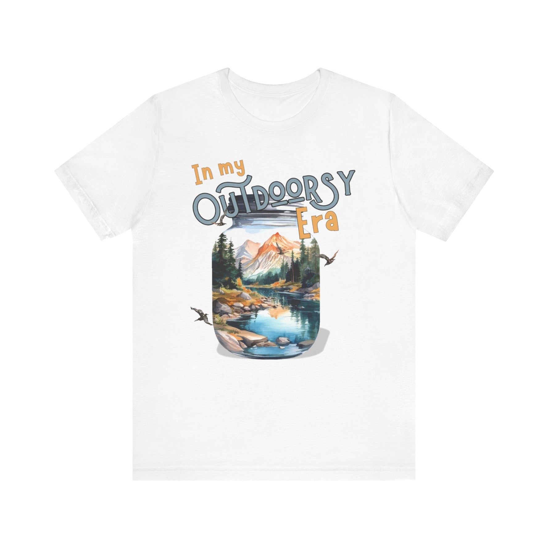 In My Outdoorsy Era T shirt unisex hotsweettees Taylor swift eras in my era collection free shipping outdoor themed nature themed birthday gift for outdoor lover free shipping hiking themed mountains river nature walk camping  White