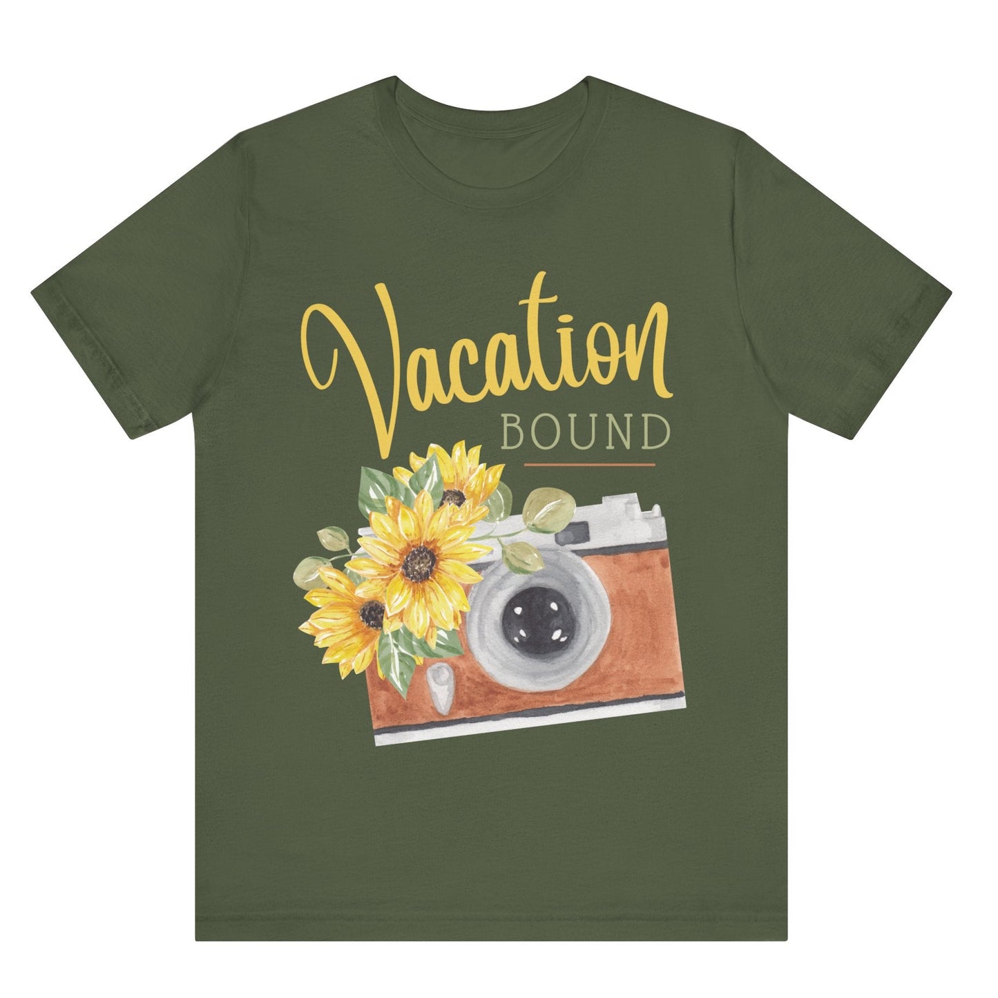 vacation bound t shirt vacation themed t shirt hot sweet tees women’s vacation shirt vacation ready wear summer vacation spring vacation free shipping gifts vintage camera themed t shirt vacation gift vintage camera themed tee Green