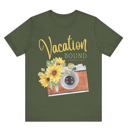 vacation bound t shirt vacation themed t shirt hot sweet tees women’s vacation shirt vacation ready wear summer vacation spring vacation free shipping gifts vintage camera themed t shirt vacation gift vintage camera themed tee Green