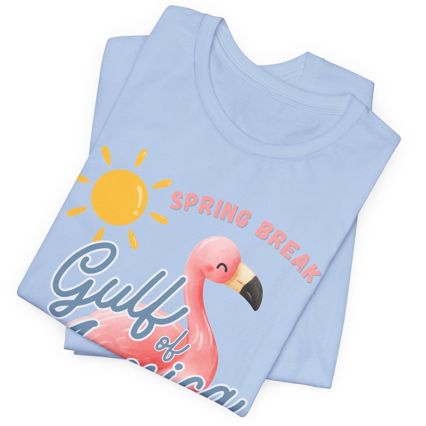 Spring break gulf of America t shirt pink flamingo beach sun shine Florida trump 2025 unisex t shirt hotsweettees pink shirt summer shirt birthday gift trump lovers gift spring break 2025 t shirt Florida summer patriotic women’s t shirt