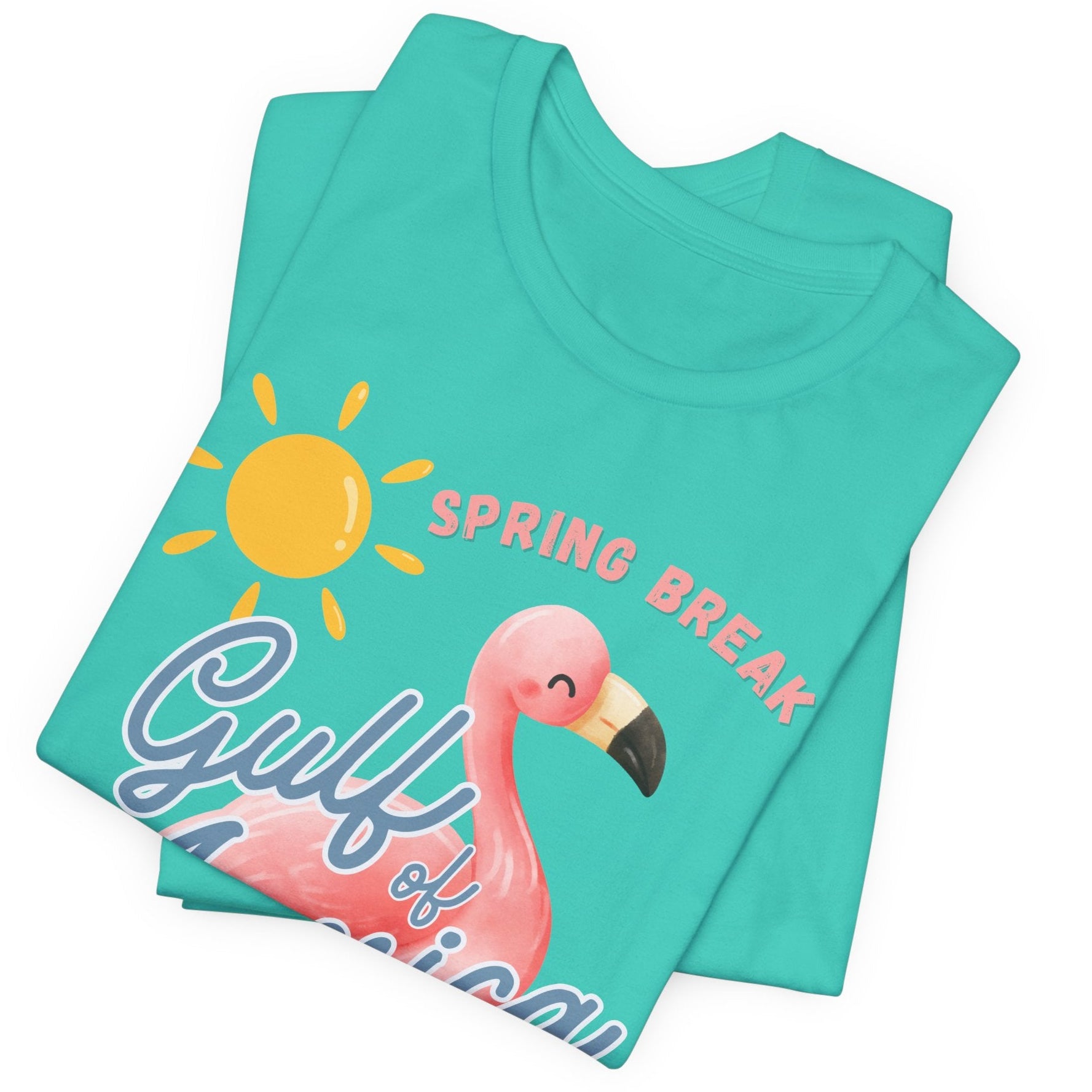Spring break gulf of America t shirt pink flamingo beach sun shine Florida trump 2025 unisex t shirt hotsweettees pink shirt summer shirt birthday gift trump lovers gift spring break 2025 t shirt Florida summer patriotic women’s t shirt
