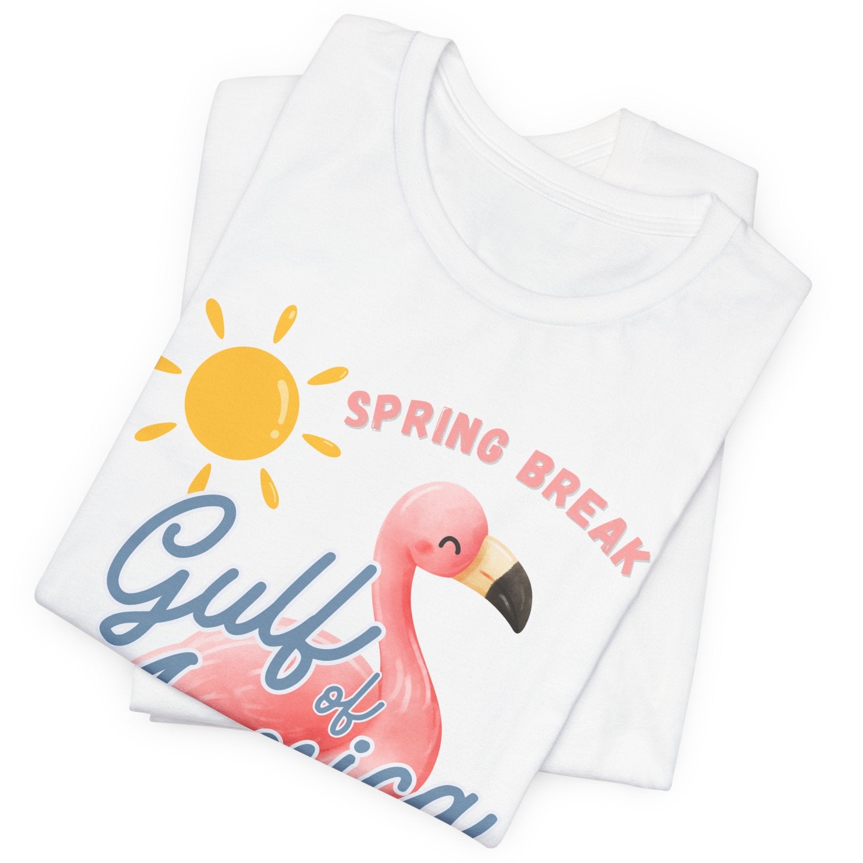 Spring break gulf of America t shirt pink flamingo beach sun shine Florida trump 2025 unisex t shirt hotsweettees pink shirt summer shirt birthday gift trump lovers gift spring break 2025 t shirt Florida summer patriotic women’s t shirt