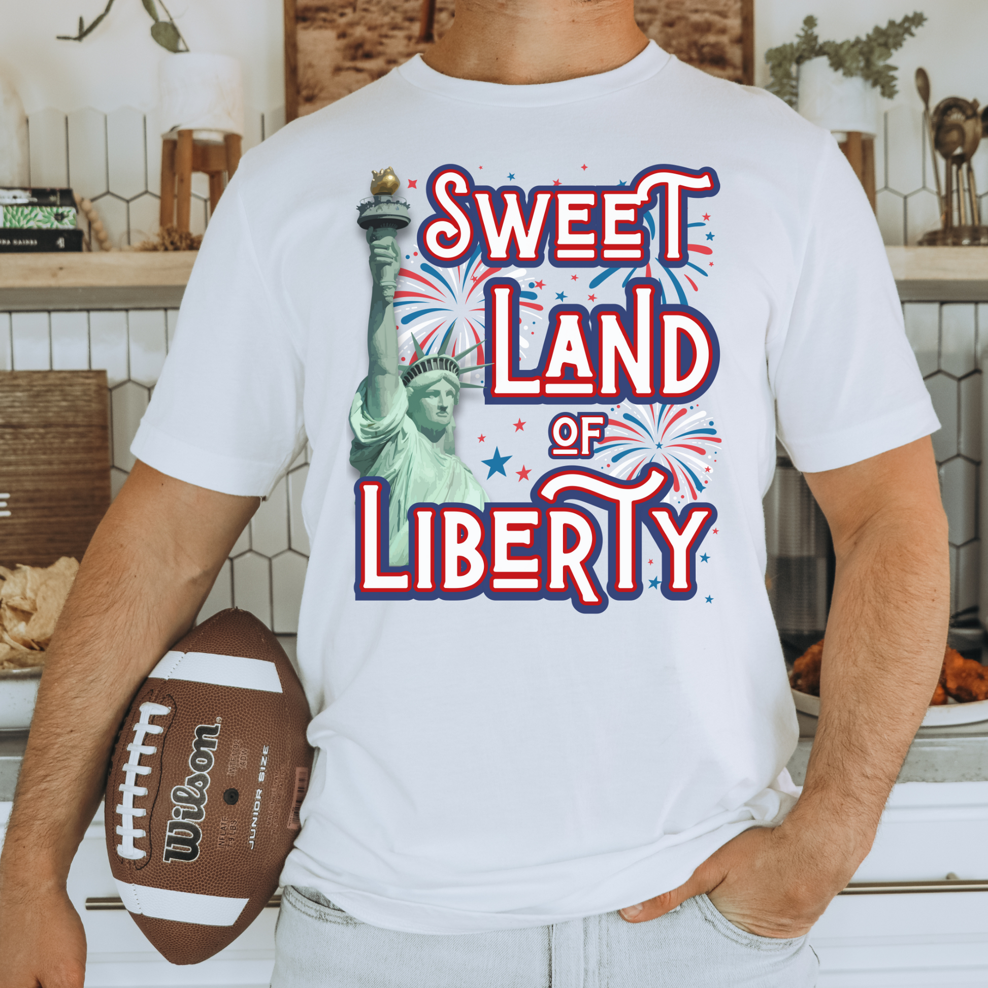 Sweet land of liberty comfort colors Statue of Liberty USA hot sweet tees free shipping patriotic USA america first birthday Father’s Day gift southern values trump 47 comfort colors t shirt tee women tee men tee White tee