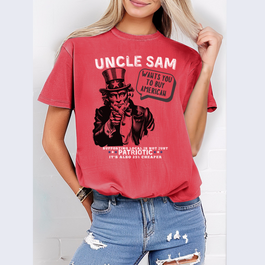 Uncle Sam wants you to buy American hotsweettees unisex comfort colors t shirt patriotic man america birthday gift trump 2025 republican maga hotsweettees gift birthday free shipping U.S.A. Southern charm American pride Watermelon
