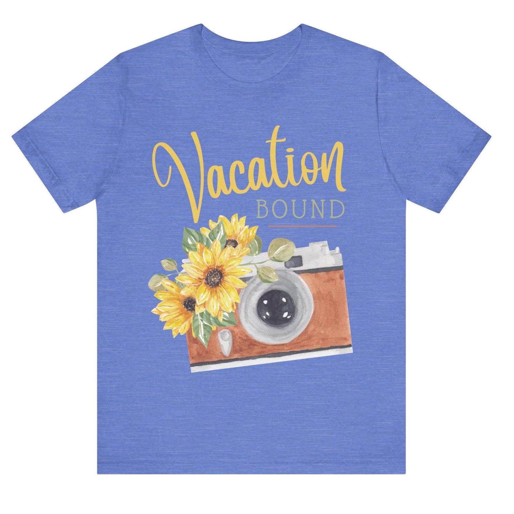 vacation bound t shirt vacation themed t shirt hot sweet tees vacation shirt vacation ready wear summer vacation spring vacation free shipping gifts vintage camera themed t shirt vacation gift vintage camera themed tee women birthday gift 