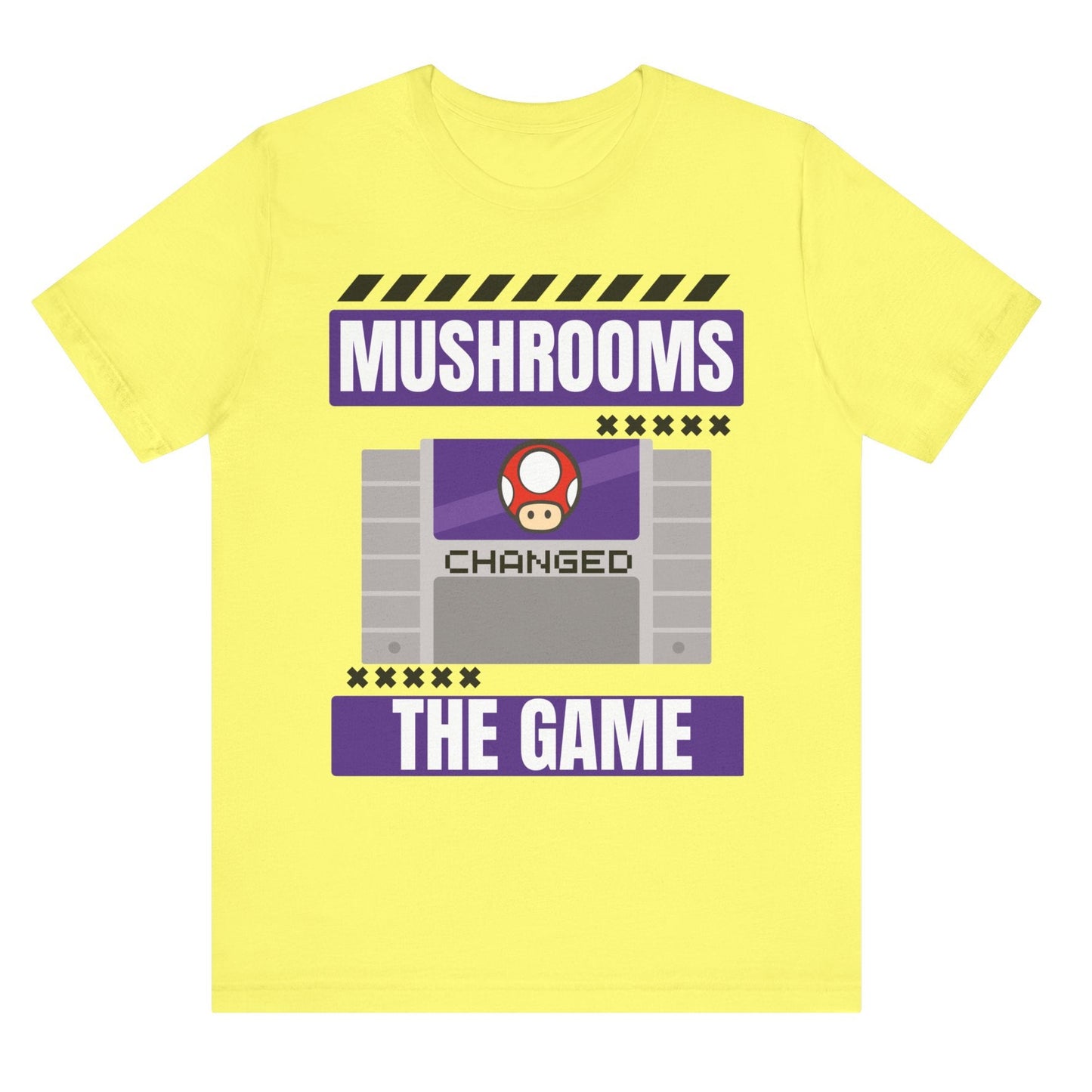 Mushrooms changed the game vintage video games psychedelics Mario Nintendo gamer shirt nostalgic gamer gift hot sweet tees free shipping 90s game lover gift 90s nostalgia gamer 90s bright color shirt Super Nintendo theme vintage video games 90s kids birthday gift gamer gift throwback Nintendo Yellow